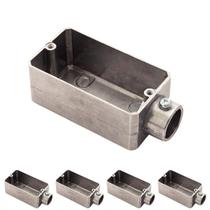 5 Condulete Tipo E 3/4 em Alumínio S/rosca S/placa Sieg