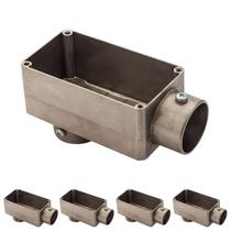 5 Condulete Tipo Lb Em Alumínio Sem Rosca Medida 2 1/2 Sieg Prateado 5 Condulete Tipo Lb Em Alumínio Sem Rosca Medida 2 1/2 Sieg Prateado