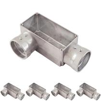 5 Condulete Tipo LR em Alumínio Sem Rosca Medida 2 1/2 Sieg