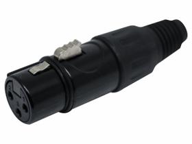 5 Conector Plug Xlr Canon Fêmea Linha Profissional Q13bk Csr