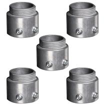 5 Conectores Sem Rosca Reto Cônico Alumínio 2/2 Tramontina