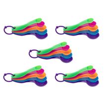 5 Conjunto Colher Medidora Xicara 5 Peças Cozinha Plástico - QUALITY HOUSE 5 Conjunto Colher Medidora Xicara 5 Peças Cozinha Plástico - QUALITY HOUSE