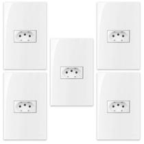 5 conjuntos 1 tomada 2p t 20a sleek margirius 5 conjuntos 1 tomada 2p t 20a sleek margirius