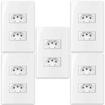 5 conjuntos 2 tomadas 2p t 10a sleek margirius 5 conjuntos 2 tomadas 2p t 10a sleek margirius