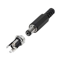 5 Conjuntos De Conectores De Plugue De Energia DC 5.5x2.1mm, Fêmea E Macho, Montagem Em Painel, Kit 5 Conjuntos De Conectores De Plugue De Energia DC 5.5x2.1mm, Fêmea E Macho, Montagem Em Painel, Kit