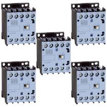 5 Contator Mini Weg 1NA 9A 220V CWC09 Tripolar 60Hz