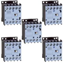 5 Contatores Mini Weg 1NA 16A 220V/60Hz CWC016 Tripolar