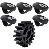 5 Controle 3 Canais Command 433,92mhz Code Learn + Engrenagem Externa 18 Dentes Nylon Rcg