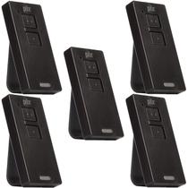 5 Controle Portão Alarme Cerca 2 Canais 433,92mhz Code Learn Tx PIX Preto Garen Ppa Rcg Seg