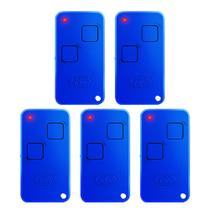5 Controle Portão Rossi Ntx Elegance 433mhz Dz Nano Atto Dz3 Dz4 Bv Nano Azul