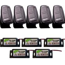 5 Controle Tx Top Preto + 5 Tx Car Prova De Agua H-Tronic 433,92mhz