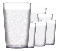 5 Copo Americano 250ml Policarbonato Inquebrável Pra Festa