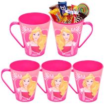 5 Copos Aurora Bela Adormecida Festa Infantil Aniversário