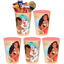 5 Copos Originais da Moana para Festa Aniversário Decoração