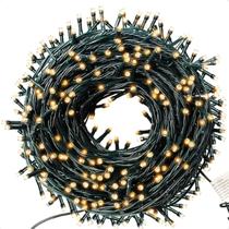 5 Cordão Luminoso Led Pisca Pisca 8 Funções 200 Leds Taschibra 110V