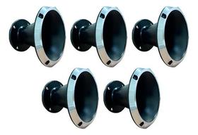 5 corneta alumínio 14-50 cone curto boca preta - WG Cornetas