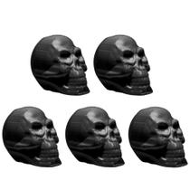 5 Crânios Caveira Preta para dia das Bruxas Mortos Halloween Enfeite e Lembrancinha 5 Crânios Caveira Preta para dia das Bruxas Mortos Halloween Enfeite e Lembrancinha
