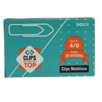 5 Cx Clips Para Papéis De Aço Galvanizado N.4 250 Unidades