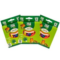 5 Cx Lapis De Cor Eco Mini com 12 Cores