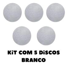 5 Disco Lustrador Branco Enceradeira 350 Mm British Original