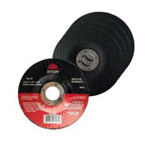 5 Discos De Desbaste 4 1/2 Rebaixo Para Metal Esmerilhadeira