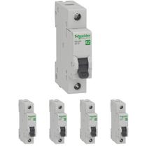 5 Disjuntor Mini Din Unipolar 25a Curva B - Schneider