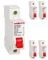 5 Disjuntor Monopolar 25 Amperes Curva C Ourolux 5 Disjuntor Monopolar 25 Amperes Curva C Ourolux