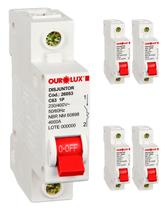 5 Disjuntor Monopolar 63 Amperes Curva C Ourolux 5 Disjuntor Monopolar 63 Amperes Curva C Ourolux
