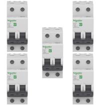 5 Disjuntores Termomagnético Mini Tipo C 20a 3ka Bip