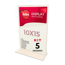 5 Display Acrilico 10x15 T Mesa 5 Display Acrilico 10x15 T Mesa