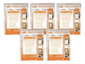 5 Display Rígido Mural Avisos Acrílico Transparente Adesivos