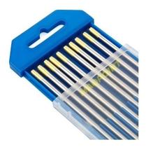5 Eletrodo Tungstênio Tig Ponta Dourada 1,5% Lantânio 1,6mm