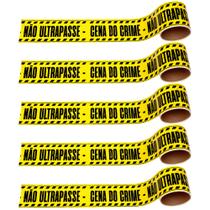 5 Enfeites Dia Bruxas Faixa Cena de Crime Festa Atacado