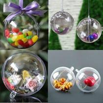 5 Esfera Acrílica 20cm Decoração Enfeite Natal Artesanato 5 Esfera Acrílica 20cm Decoração Enfeite Natal Artesanato