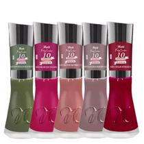 5 Esmaltes Coleção 10 Mandamentos da Manicure Nati 5 Esmaltes Coleção 10 Mandamentos da Manicure Nati