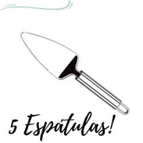 5 Espátulas para Bolos e Tortas em Inox Top - Clink