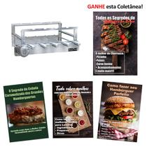 5 Espetos Giratórios Max Grill Inox