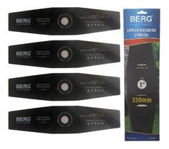 5 Faca Lâmina Roçadeira 2 Pontas 350mm Furo 1 polegada 25,4mm Berg