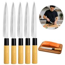 5 Facas de Sushi 23,5cm Premium Cozinha Gourmet 5 Facas de Sushi 23,5cm Premium Cozinha Gourmet