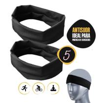 5 Faixa Headband Anti Suor Cabelo Testa Esporte Corrida testeira - Faixas Headband