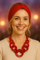5 Faixa Para Cabelo Handband Nozinho Malha Canelada Turbante