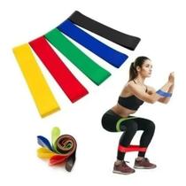 5 Faixas Elásticas Exercício Resistance Belt Fisioterapia