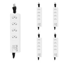 5 Filtro De Linha 4 Tomadas 10A 127v Multicraft Metal 25cm