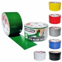 5 Fita Adesiva Silver Tape Reforçada 48mm X 5m