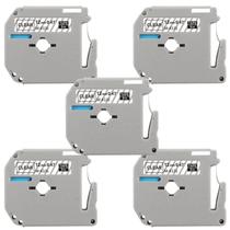 5 Fita Compatível Pt-70 Pt-80 Rotulador Brother-Transparente