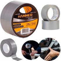 5 Fitas Adesiva Silver Tape Multiuso Alta Fixação 48mm X 5m