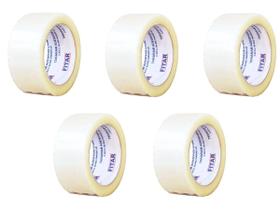 5 Fitas Adesivas Transparente 45mm x 100m - Fitar