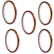 5 Fitas Kapton 5mm x 33m Sublimação Térmica Reballing BGA