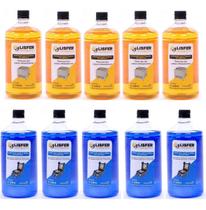 5 Fluidos + 5 Detergentes Limpeza de Injetores 1L - Lisfer 5 Fluidos + 5 Detergentes Limpeza de Injetores 1L - Lisfer