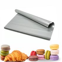 5 Folhas Teflon Macarons 34x34 Silver Premium 5 Folhas Teflon Macarons 34x34 Silver Premium